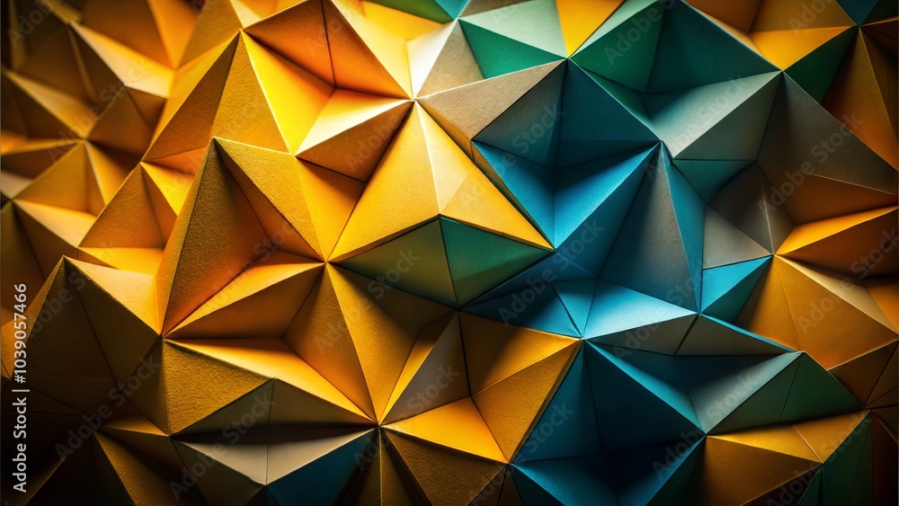 Geometric Shapes Resembling Folded Paper Geometric Shapes Resembling Folded Paper