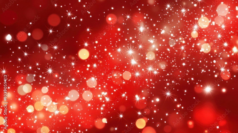 Sparkling Red Bokeh Background Sparkling Red Bokeh Background