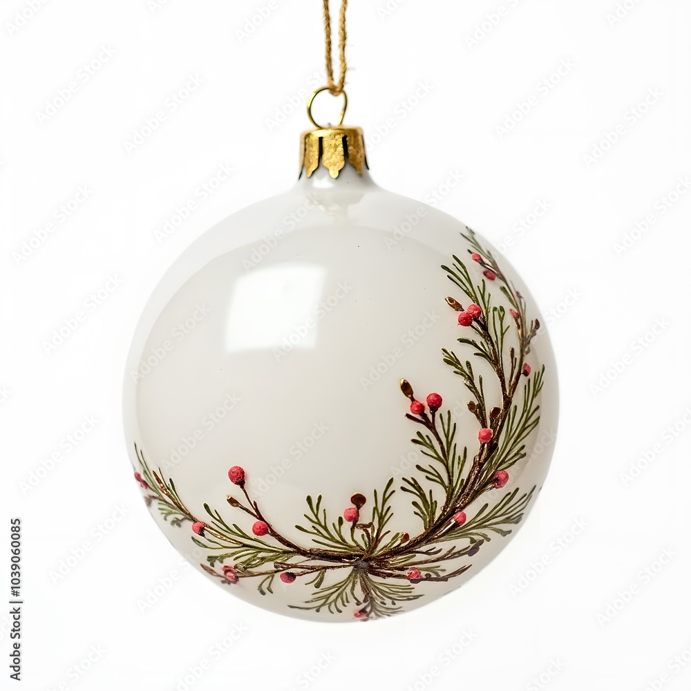 Christmas Decorations Isolated on White Background Christmas Decorations Isolated on White Background