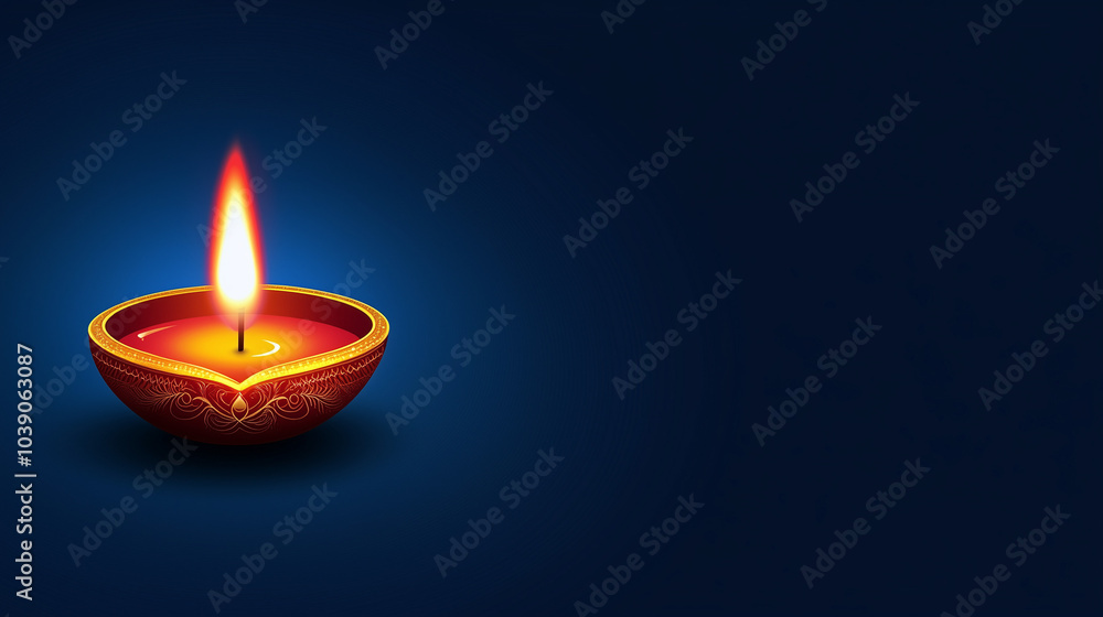 minimalistic blue background with candle minimalistic blue background with candle