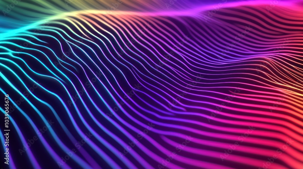 Abstract Rainbow Lines Abstract Rainbow Lines