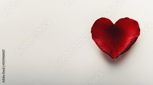 Wallpaper Mural Crimson Heart: A Love Story in Minimalist Elegance Torontodigital.ca
