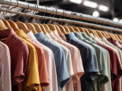 Wallpaper Mural View on the clothing in the store Torontodigital.ca