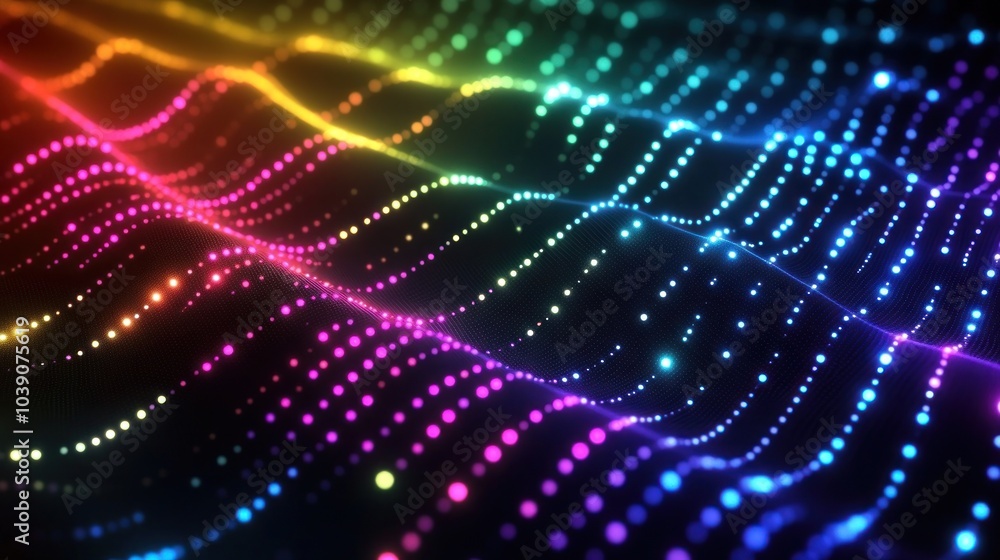 Abstract Rainbow Waves Abstract Rainbow Waves
