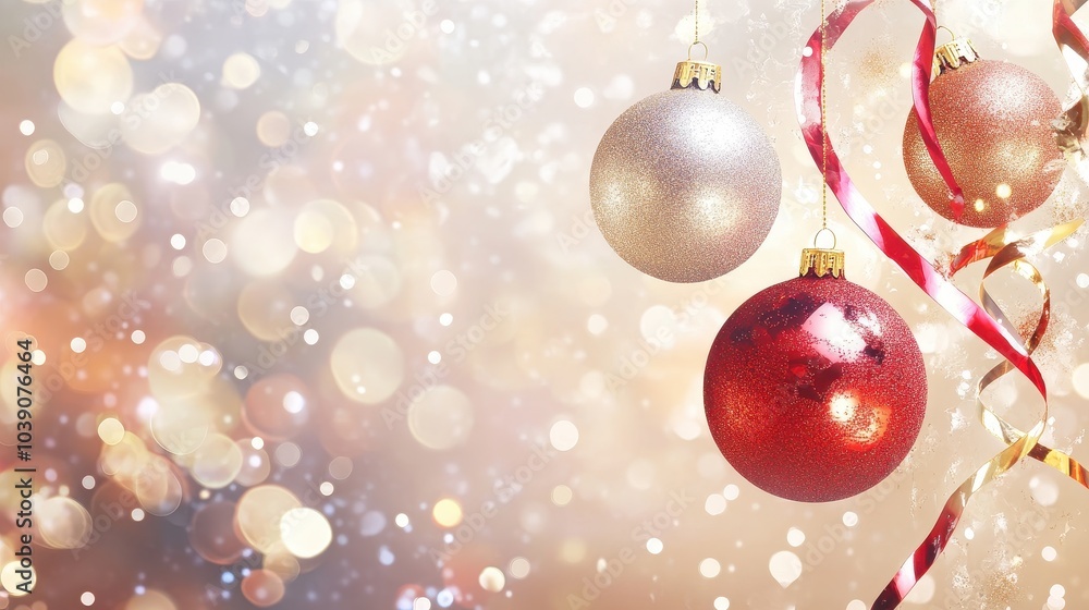 Festive Christmas Ornaments Sparkling with Holiday Elegance and Warm Cheerful Decorations Festive Christmas Ornaments Sparkling with Holiday Elegance and Warm Cheerful Decorations