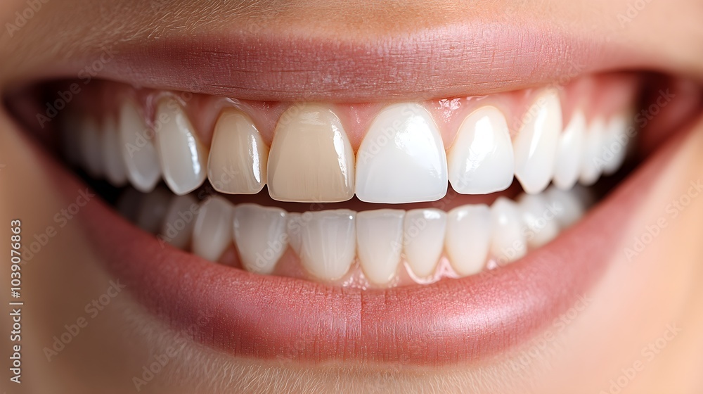 Detailed before-and-after images of teeth whitening results, focusing on the brightness contrast in a patient's smile, Photorealistic, Soft Focus, Clean Background Detailed before-and-after images of teeth whitening results, focusing on the brightness contrast in a patient's smile, Photorealistic, Soft Focus, Clean Background