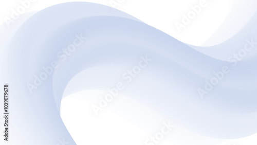 Abstract poster with gradient white wave. Vector neumorphic duotone background with geometric shapes. Minimal compositions design for cover, landing page.