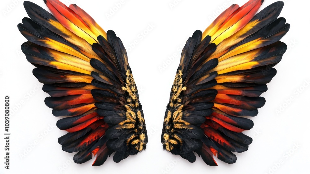 Obraz premium Vibrant Bird Wings