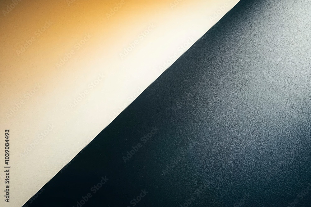 Diagonal Split of a Textured Cream and Dark Surface