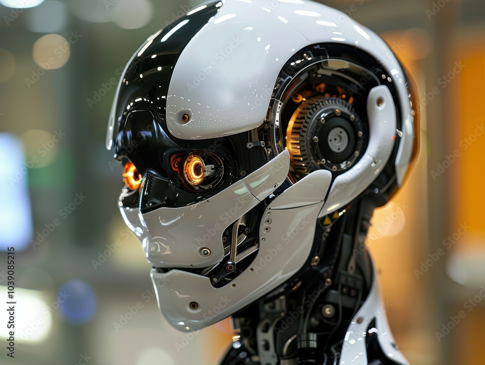 Fototapeta premium Exploring the future the role of robots in transforming human lives and society