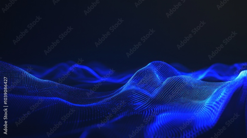 Fototapeta premium Abstract Blue Waves