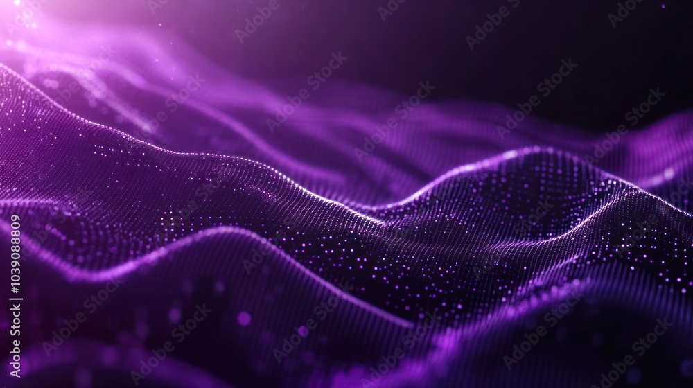 Abstract Purple Digital Waves Abstract Purple Digital Waves
