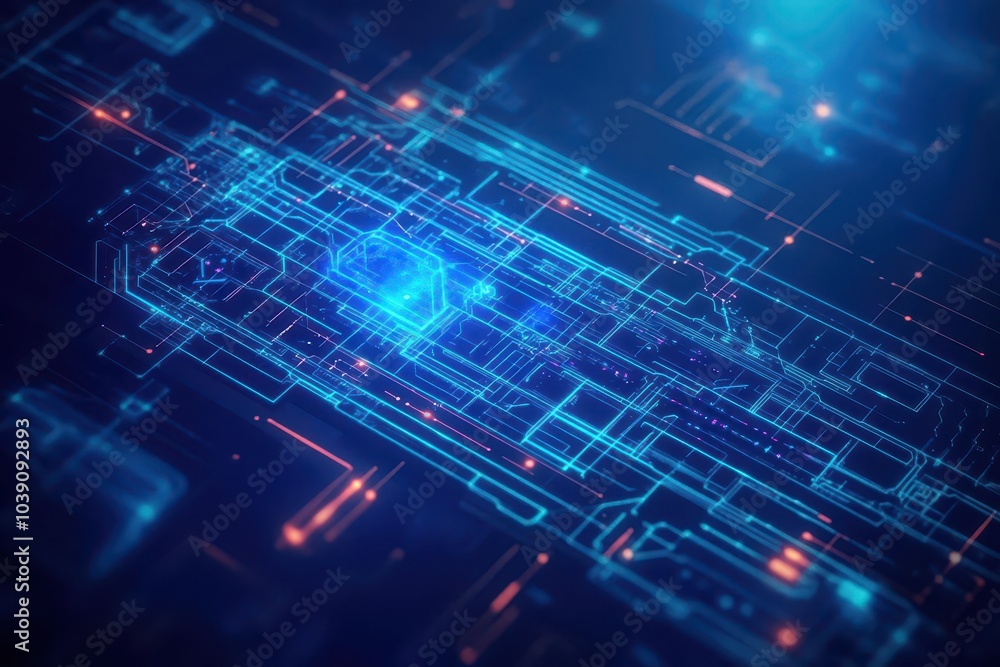 Detailed spaceship blueprint, wide landscape format, glowing holographic elements, blue digital ink, hightech textures Detailed spaceship blueprint, wide landscape format, glowing holographic elements, blue digital ink, hightech textures