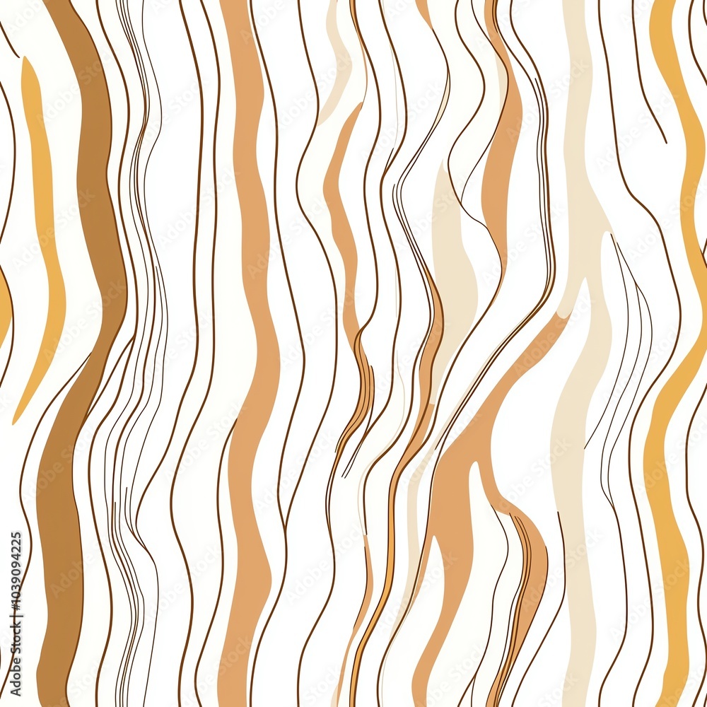 Organic abstract seamless pattern, flowing lines, earthy tones on white background, nature-inspired Organic abstract seamless pattern, flowing lines, earthy tones on white background, nature-inspired