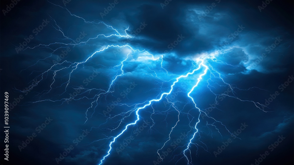 Lightning Storm in the Night Sky Lightning Storm in the Night Sky
