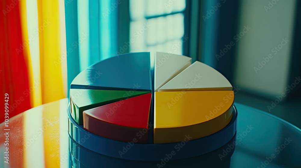 Fototapeta premium Pie Charts Business, Generative AI