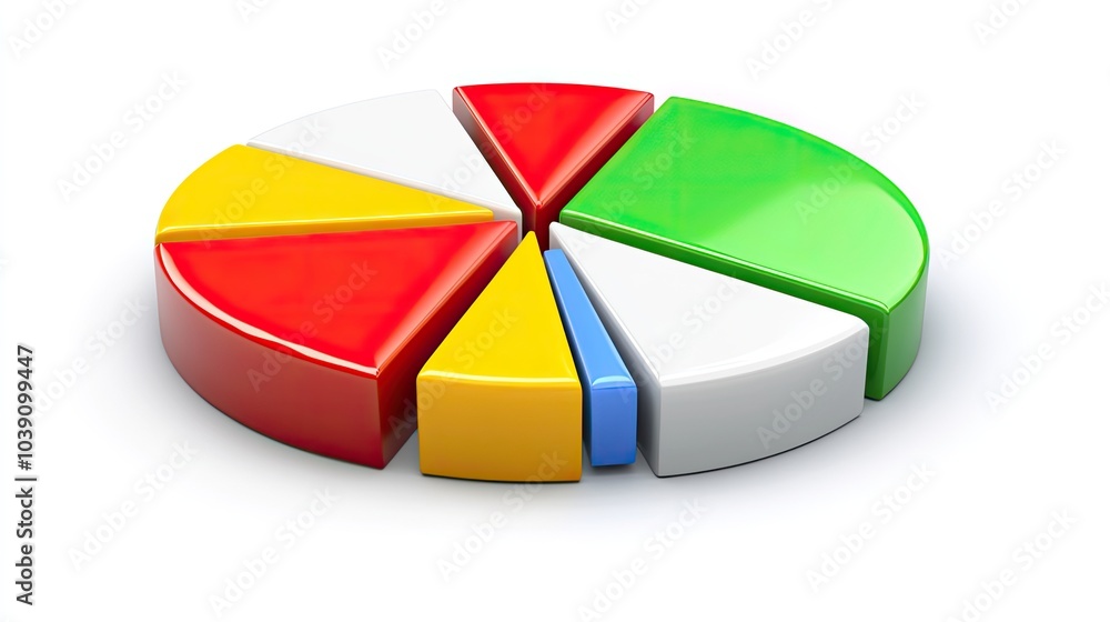 Fototapeta premium Pie Charts Business, Generative AI