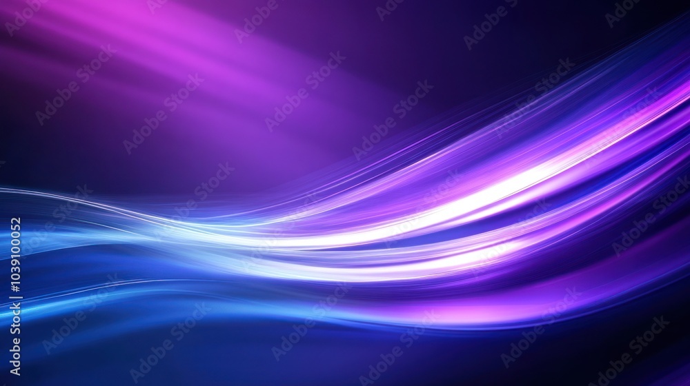 Abstract Purple Blue Wave Abstract Purple Blue Wave