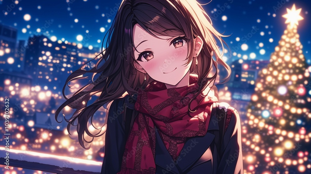 Fototapeta premium クリスマスのビジネスウーマン11