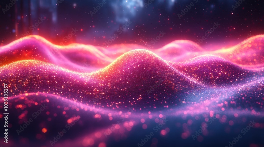 Abstract Glowing Landscape Abstract Glowing Landscape