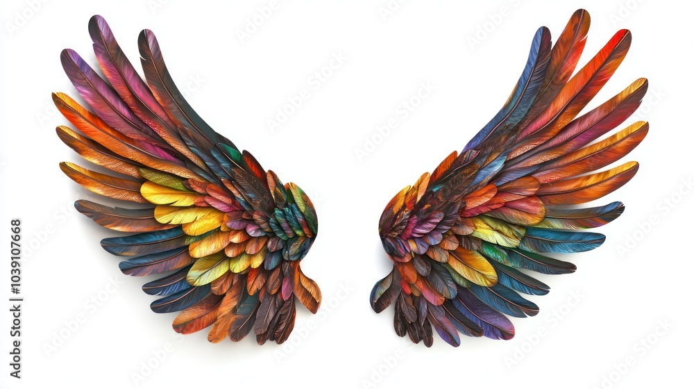 Obraz premium Colorful Wings