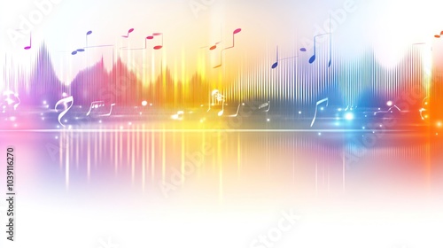 Abstract Colorful Music Background