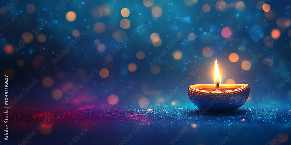 Diwali festival greeting card with diya lamp colorful copy space background Diwali festival greeting card with diya lamp colorful copy space background