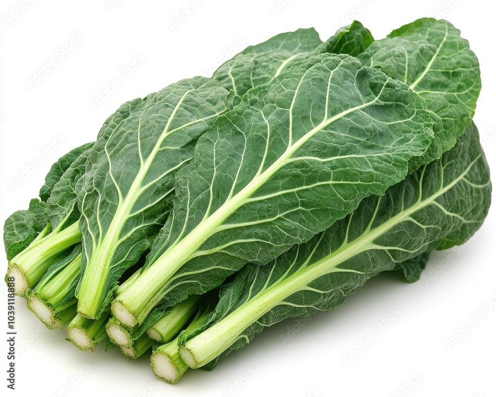 Fresh green collard greens isolated. Perfect for recipes, healthy eating and cooking concepts. Fresh green collard greens isolated. Perfect for recipes, healthy eating and cooking concepts.