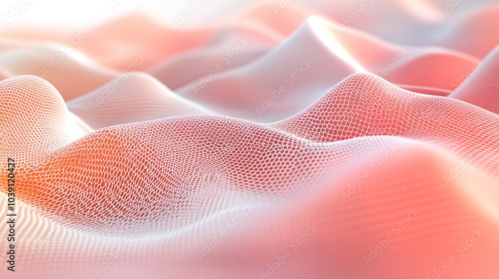 Abstract mesh pattern with geometric lines and depth effects Abstract mesh pattern with geometric lines and depth effects