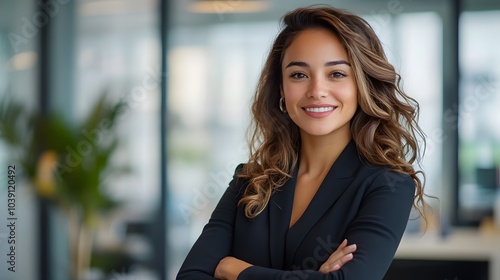 Portrait of beautyful and confident business woman. Free Download Portrait of beautyful and confident business woman. - GFXLoad