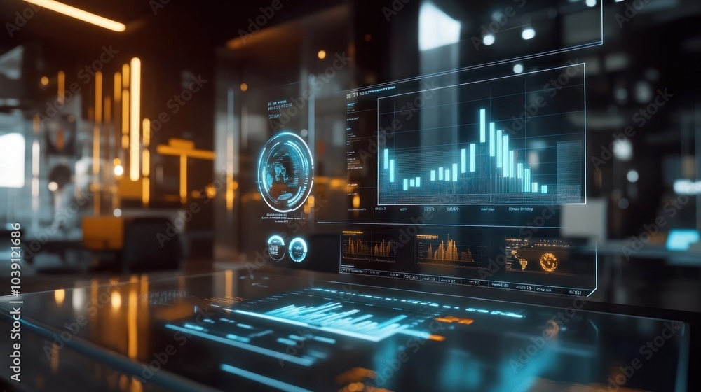 Augmented reality interface for financial analysis with 3D graphs and economic growth projections Augmented reality interface for financial analysis with 3D graphs and economic growth projections