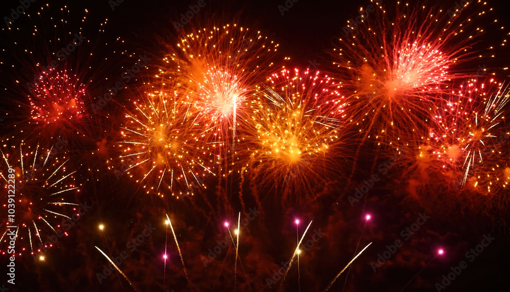 Firework celebrate anniversary happy new year 2025, 4th of july holiday festival. colorful firework in the night time to celebrate national holiday. countdown to new year 2025 party time event. Firework celebrate anniversary happy new year 2025, 4th of july holiday festival. colorful firework in the night time to celebrate national holiday. countdown to new year 2025 party time event.