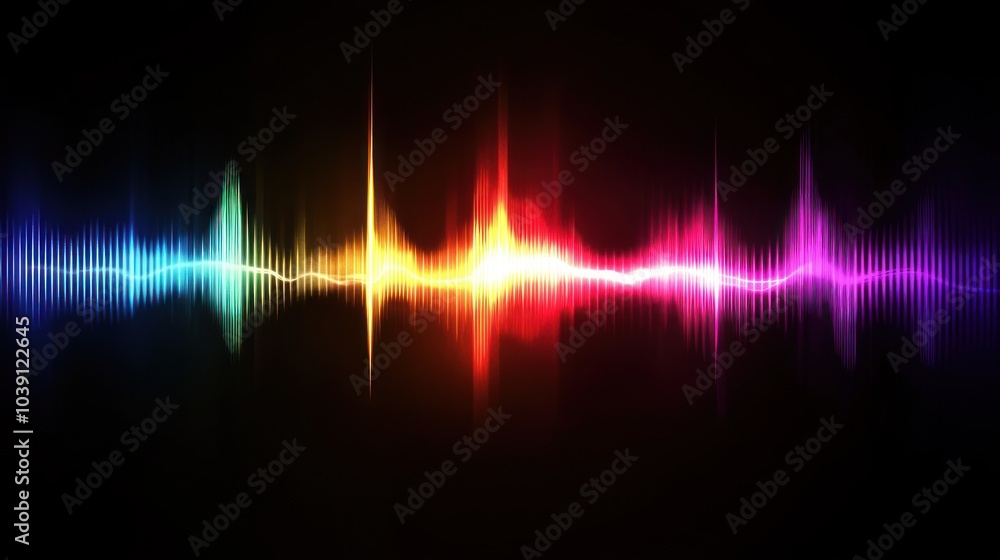 Abstract Rainbow Wave