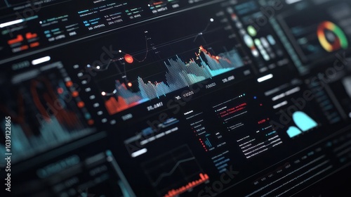 Business intelligence dashboard showcasing data analytics tools and financial growth charts