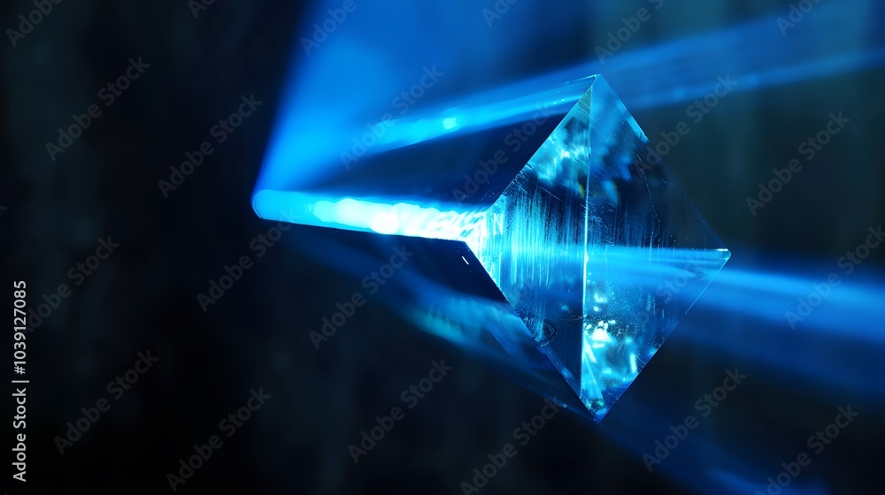 digital technology blue light prism surface poster web page PPT background digital technology blue light prism surface poster web page PPT background