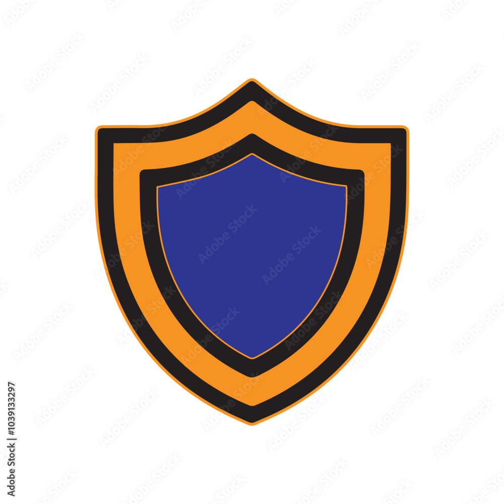 shield logo icon art illustration shield logo icon art illustration