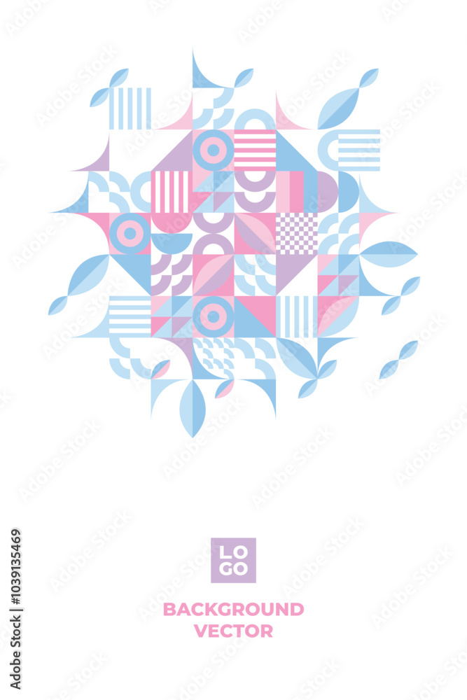 Obraz premium geometric shapes mosaic background