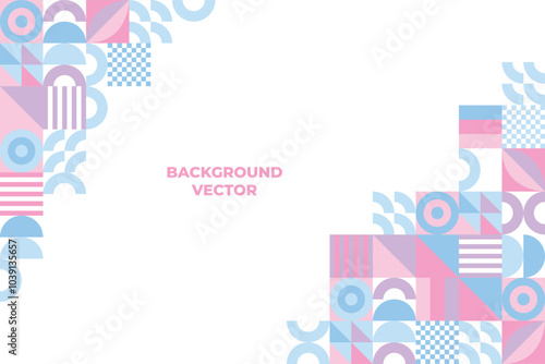geometric shapes mosaic background