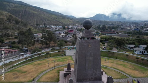 middle of the world drone view