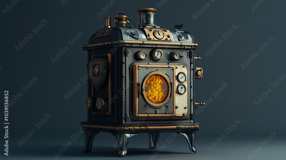 Steampunk Machine: A Futuristic Industrial Design Steampunk Machine: A Futuristic Industrial Design