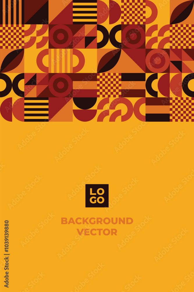 Obraz premium geometric shapes mosaic background