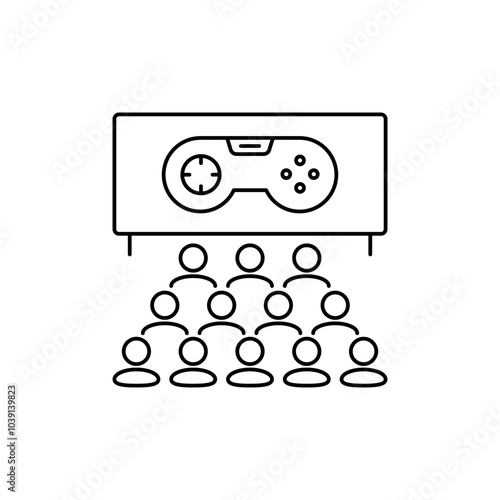 Esports group icon, game supporter