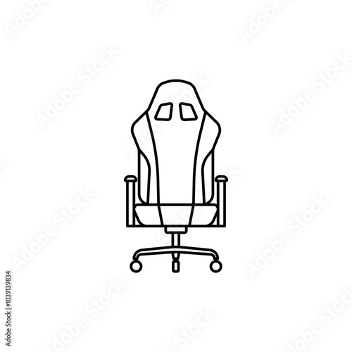 Gaming chair icon