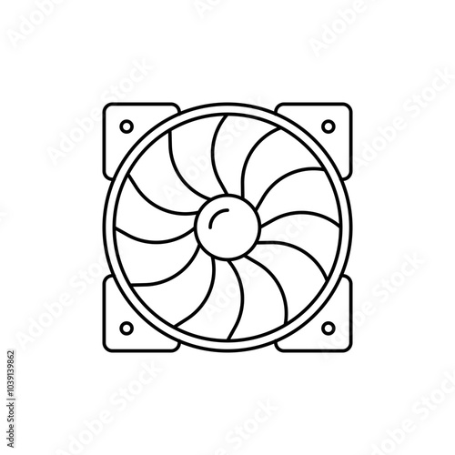 pc fan cooler icon
