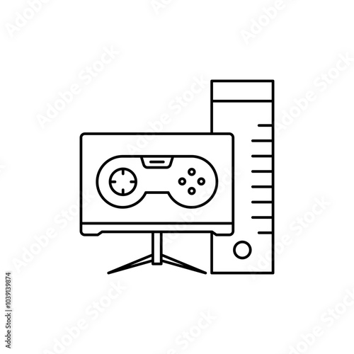 PC icon specifically for gaming