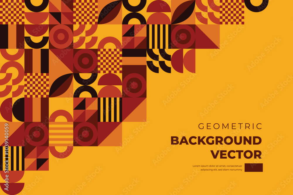 Obraz premium geometric shapes mosaic background
