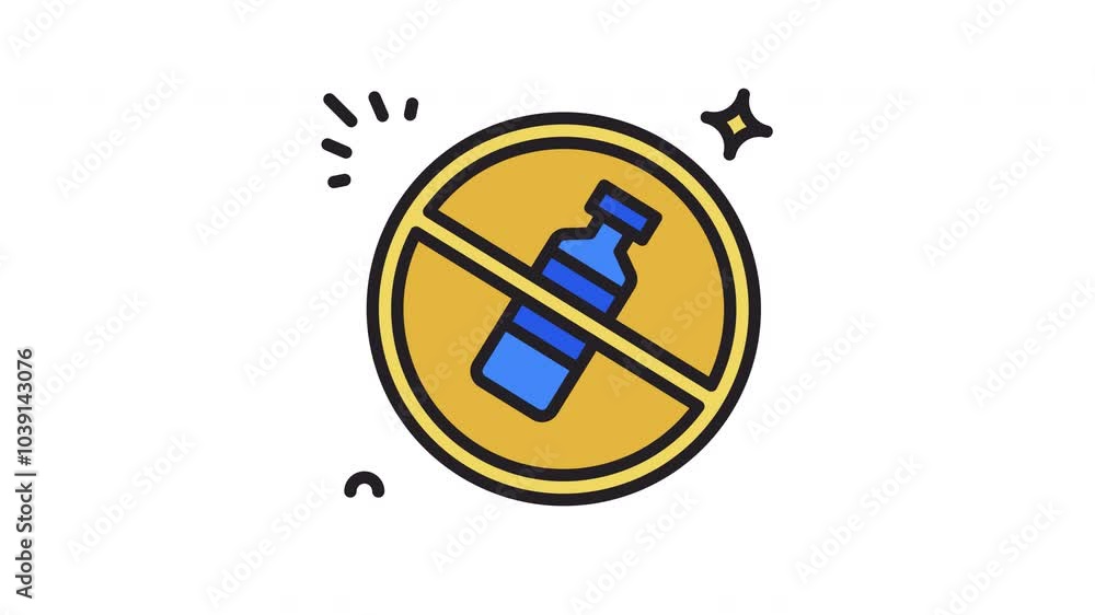 No Plastic Animated Icon. Alpha Channel 4K Resolution No Plastic Animated Icon. Alpha Channel 4K Resolution