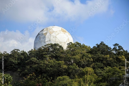 A Geodesic Dome Perched on a Hilltop photo