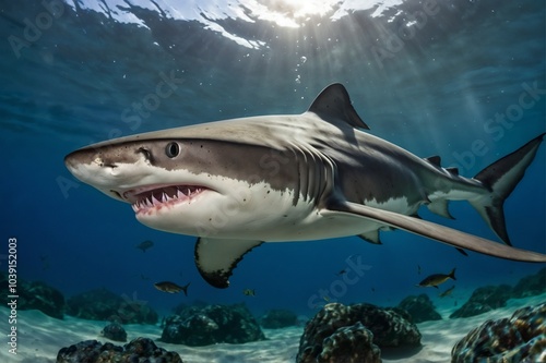 shark in aquarium