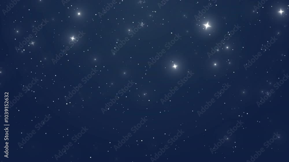 White Snowflakes Stars And Abstract Bokeh Particles Falling Happy New Year Video Animated Background White Snowflakes Stars And Abstract Bokeh Particles Falling Happy New Year Video Animated Background